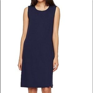 NWT Eileen Fisher Sleeveless Midnight Blue Dress
